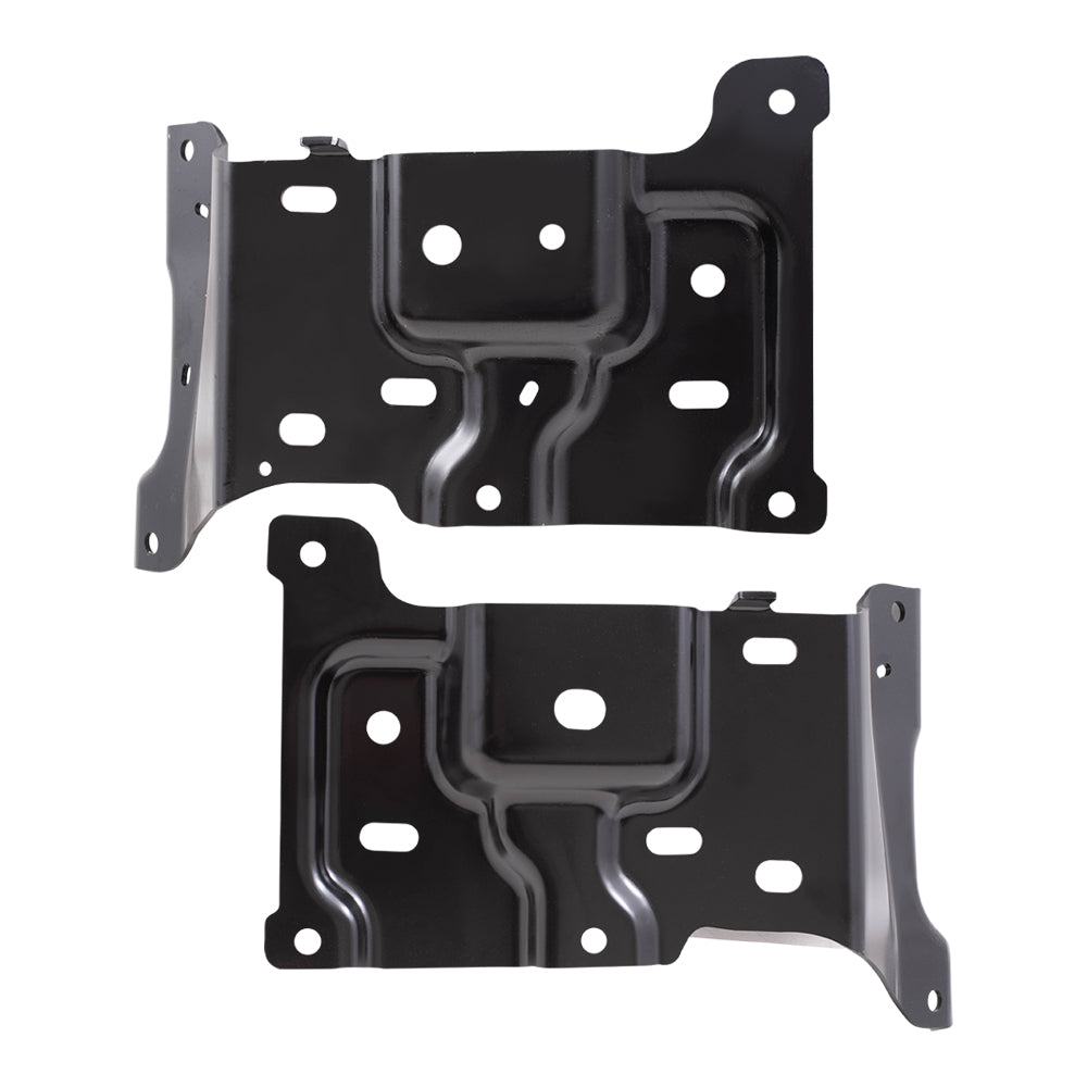 Brock Replacement Front Driver and Passenger Side Bumper Mounting Brackets Compatible with 2018-2020 F-150