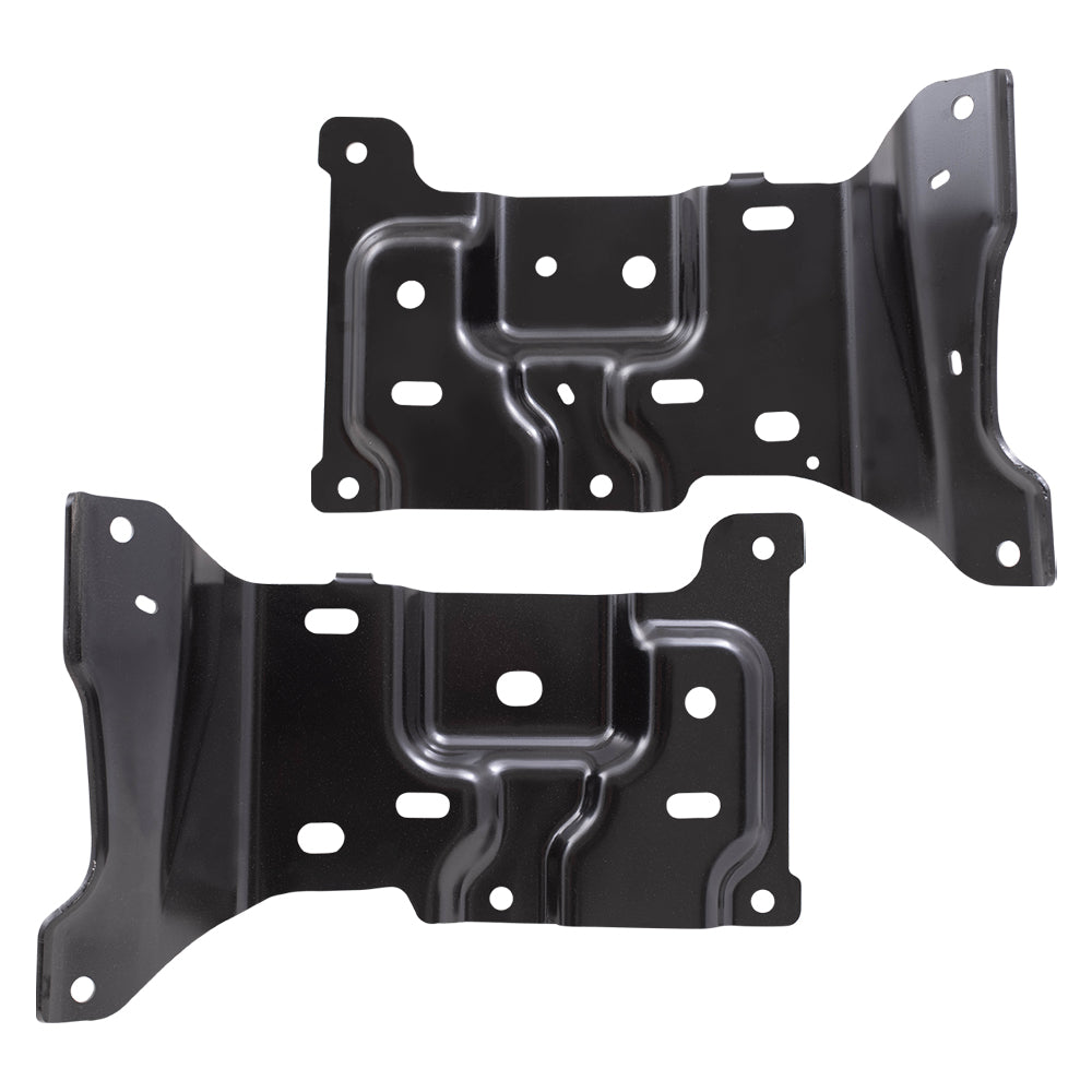 Brock Replacement Front Driver and Passenger Side Bumper Mounting Brackets Compatible with 2018-2020 F-150