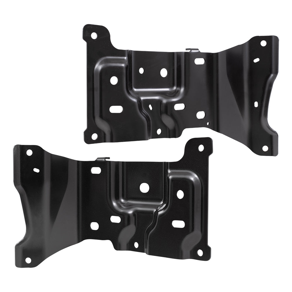 Brock Replacement Front Driver and Passenger Side Bumper Mounting Brackets Compatible with 2018-2020 F-150