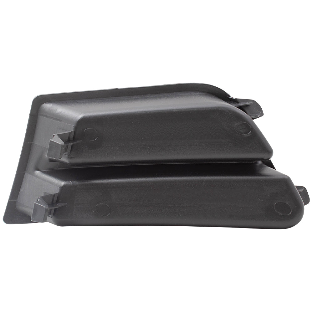 Brock Replacement Pair Set Front Bumper Fog Light Cover Inserts Compatible with 10-12 Mustang WITHOUT fog lamps FO1038137 FO1039137 AR3Z17E811AA AR3Z17E810AA