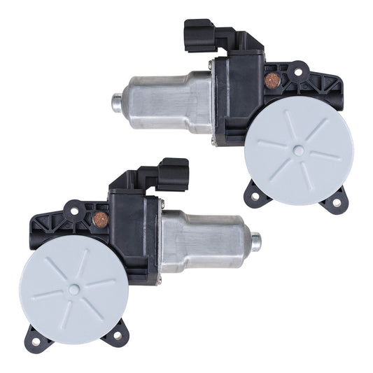 Brock Aftermarket Replacement Power Window Lift Motor Set with 2 Pin Connector Compatible with 2012-2018 Ford Focus