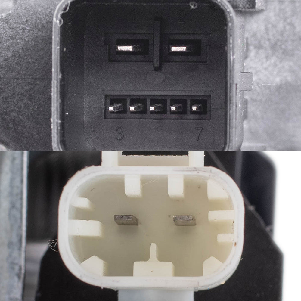 Brock Replacement Driver Side Front and Rear Power Window Regulators with Motor-6 Pin Connector and One-Touch Open/Close Compatible with 2013-2019 Escape