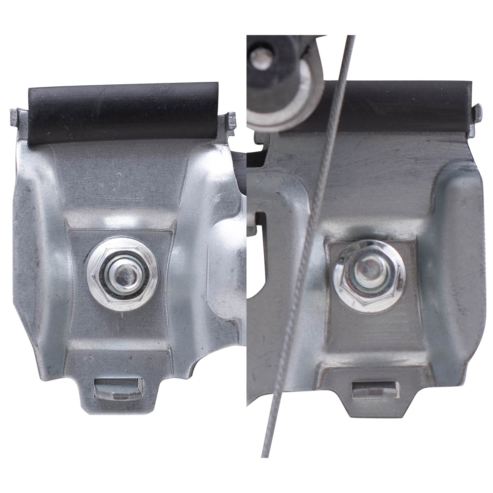 Brock Replacement Driver Side Front and Rear Power Window Regulators with Motor-6 Pin Connector and One-Touch Open/Close Compatible with 2013-2019 Escape