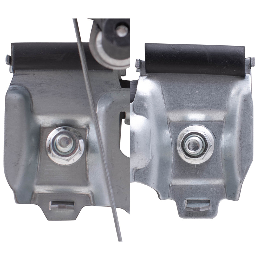 Brock Replacement Passenger Side Front and Rear Power Window Regulators with Motor-6 Pin Connector and One-Touch Open/Close Compatible with 2013-2019 Escape