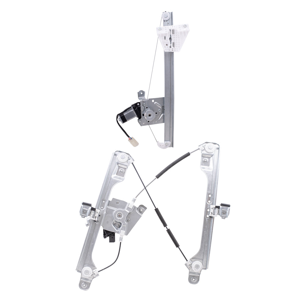 Brock Aftermarket Replacement Front and Rear Driver Left Power Window Regulators with Motor Compatible with 2013-2019 Ford Escape