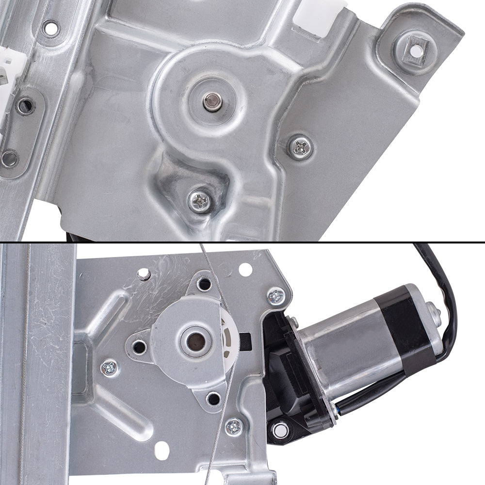 Brock Aftermarket Replacement Front and Rear Driver Left Power Window Regulators with Motor Compatible with 2013-2019 Ford Escape