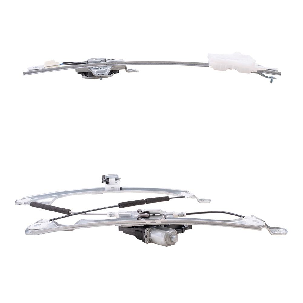 Brock Aftermarket Replacement Front and Rear Driver Left Power Window Regulators with Motor Compatible with 2013-2019 Ford Escape