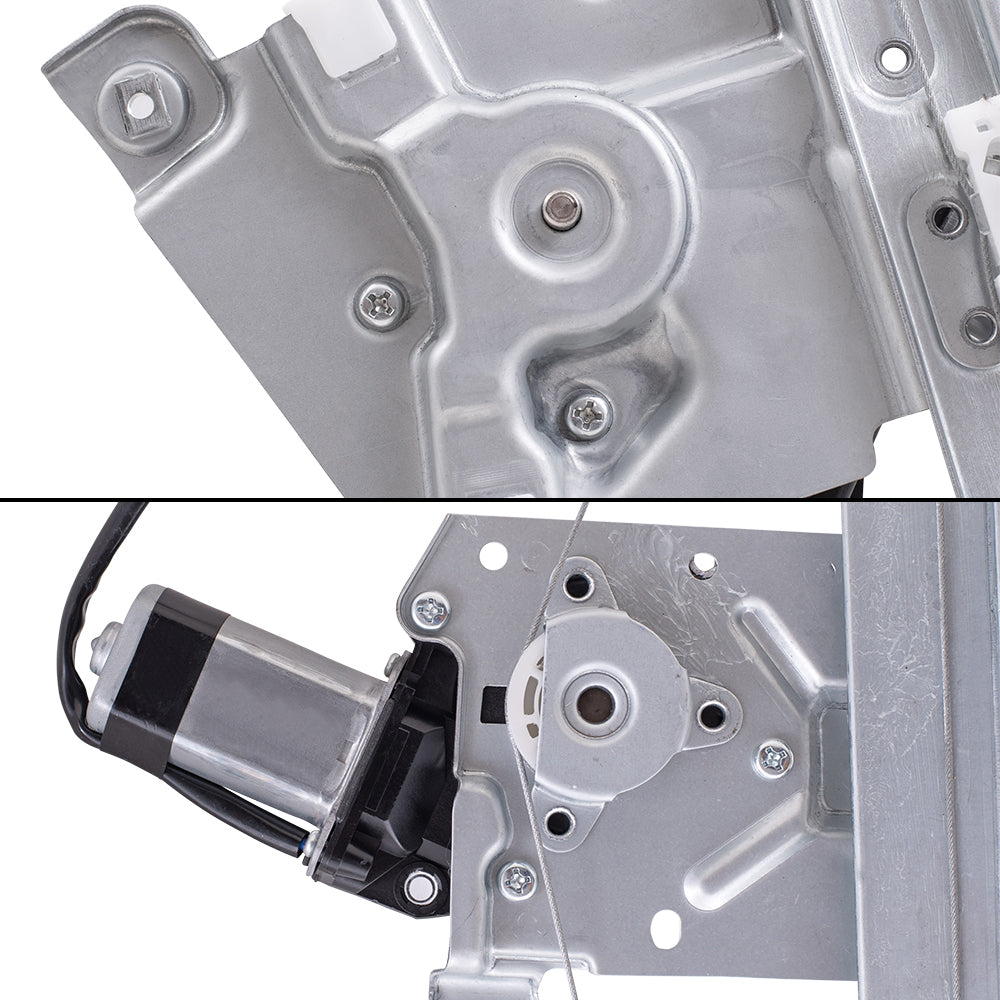 Brock Aftermarket Replacement Driver Left Passenger Right Power Window Regulators Set with Motor 4 Piece Set Compatible with 2013-2019 Ford Escape