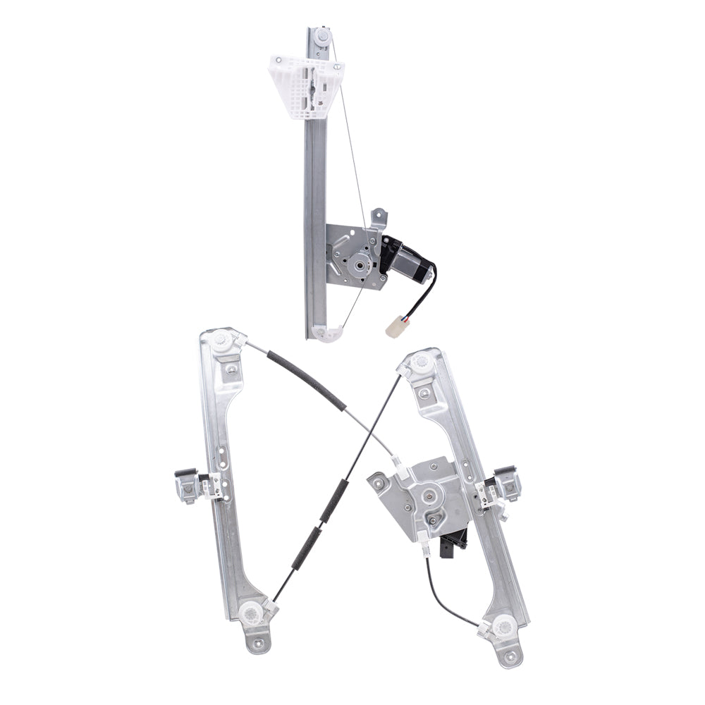 Brock Aftermarket Replacement Front and Rear Passenger Right Power Window Regulators with Motor Compatible with 2013-2019 Ford Escape