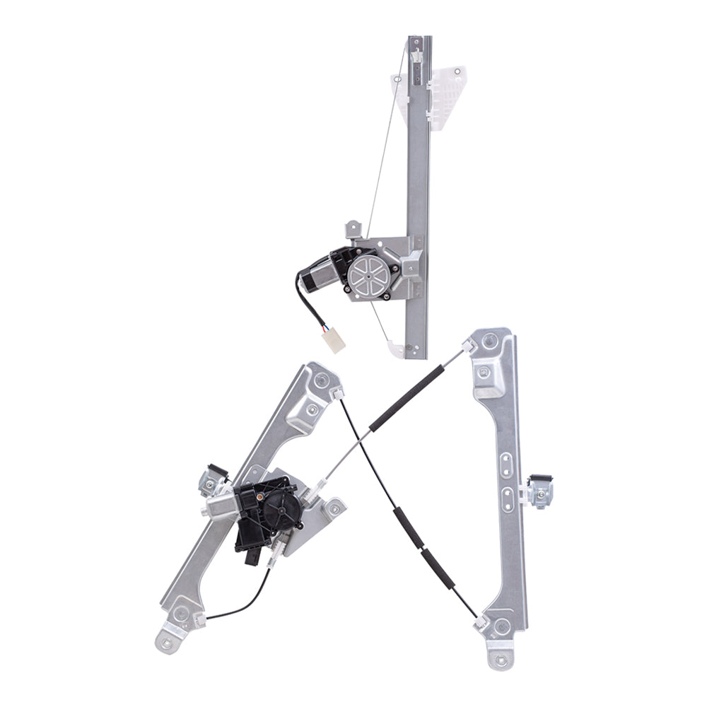 Brock Aftermarket Replacement Front and Rear Passenger Right Power Window Regulators with Motor Compatible with 2013-2019 Ford Escape