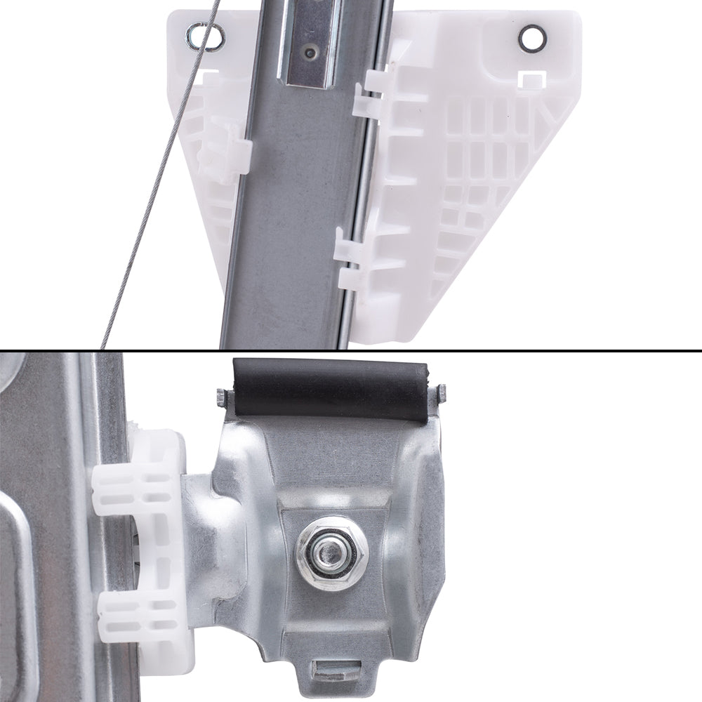 Brock Aftermarket Replacement Front and Rear Passenger Right Power Window Regulators with Motor Compatible with 2013-2019 Ford Escape