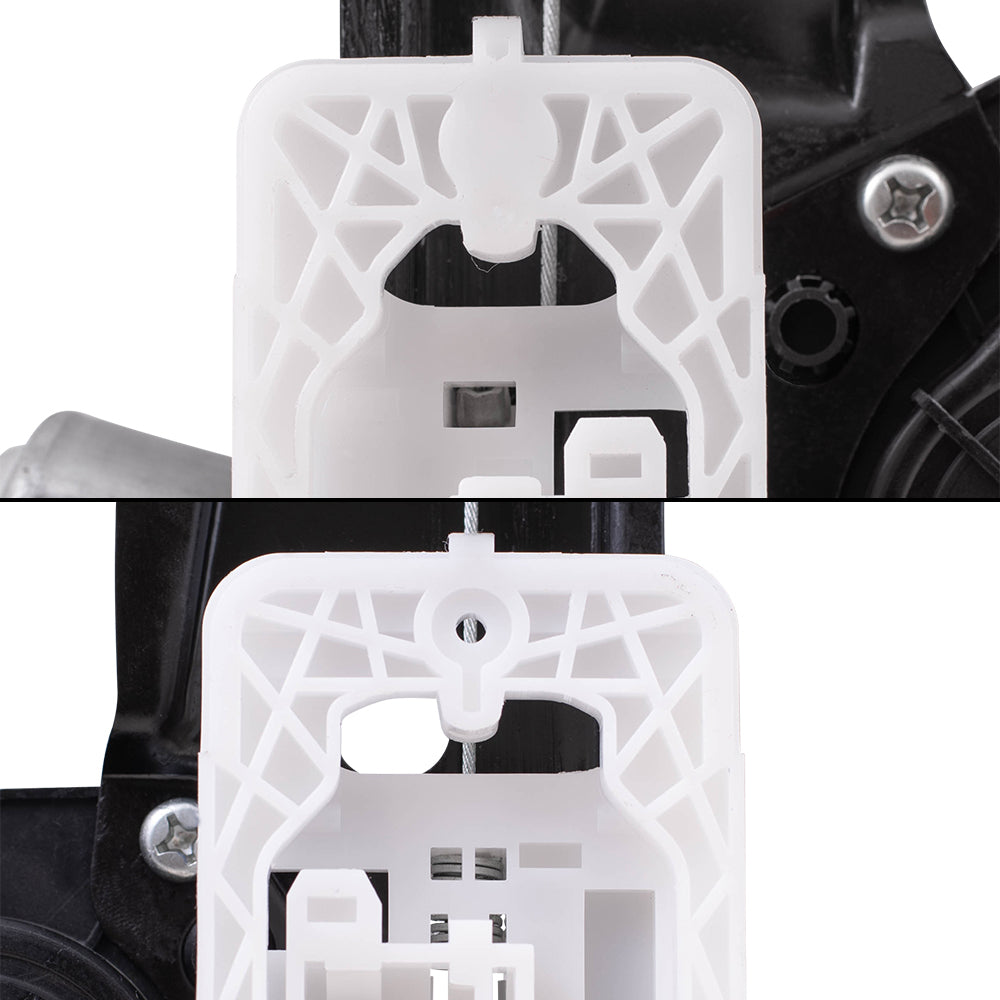 Brock Replacement Driver & Passenger Side Power Window Regulators W/Motor & 6 Pin Connector 4 Piece Set Compatible with 2012-2018 Focus & Focus Electric/ 2016-2018 Focus RS/ 2015-2018 Focus ST