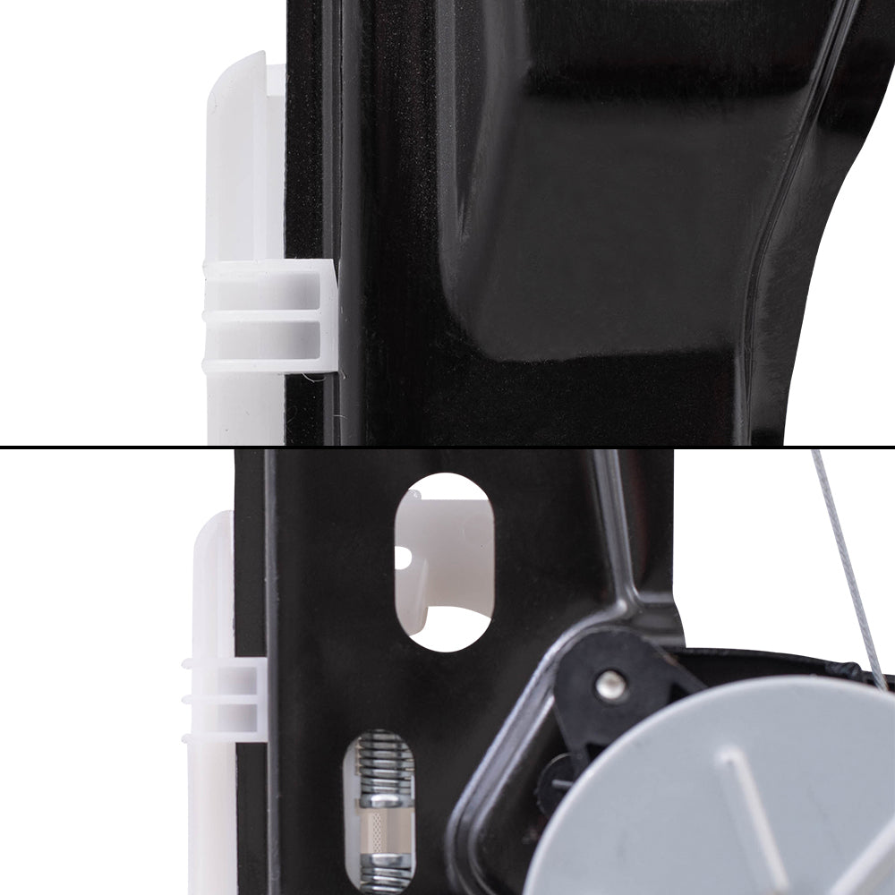 Brock Replacement Driver & Passenger Side Power Window Regulators W/Motor & 6 Pin Connector 4 Piece Set Compatible with 2012-2018 Focus & Focus Electric/ 2016-2018 Focus RS/ 2015-2018 Focus ST