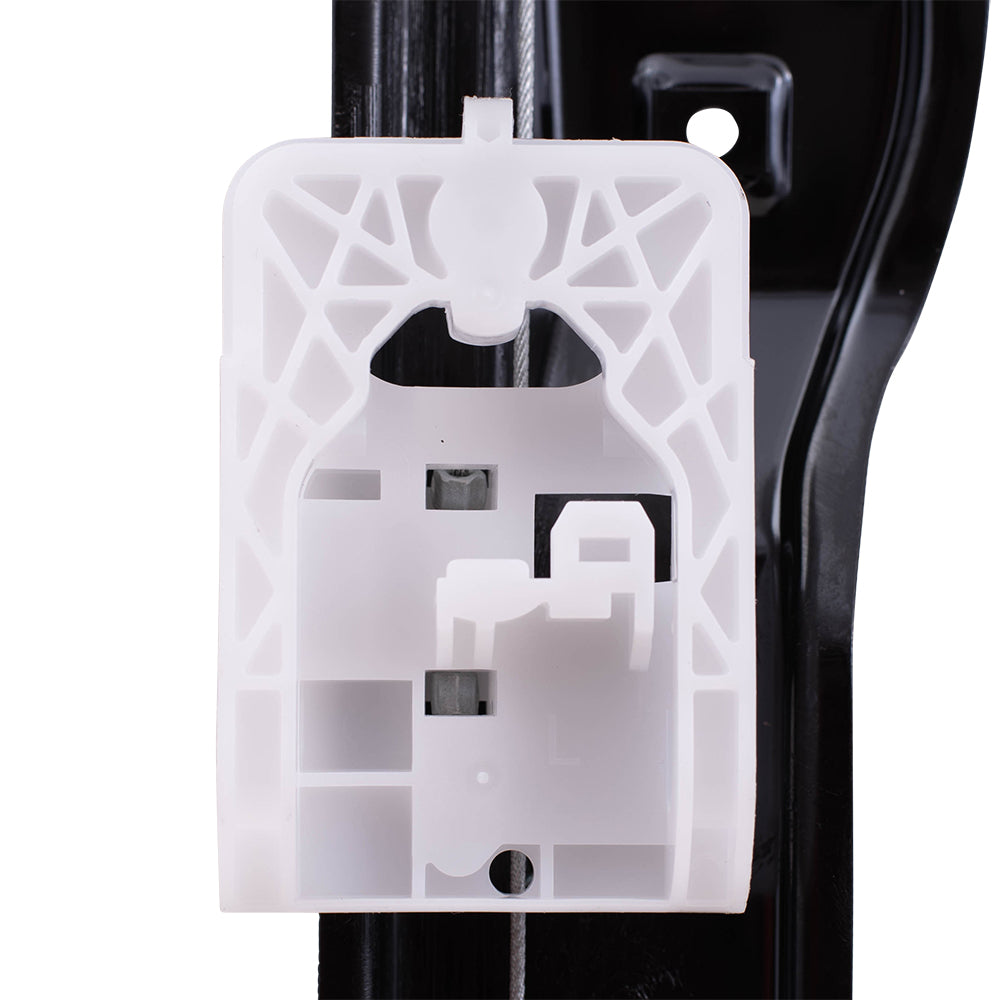 Brock Replacement Front Driver and Passenger Side Power Window Regulators with Motor-2 Pin Connector and One Touch Open Compatible with 2012-2018 Focus