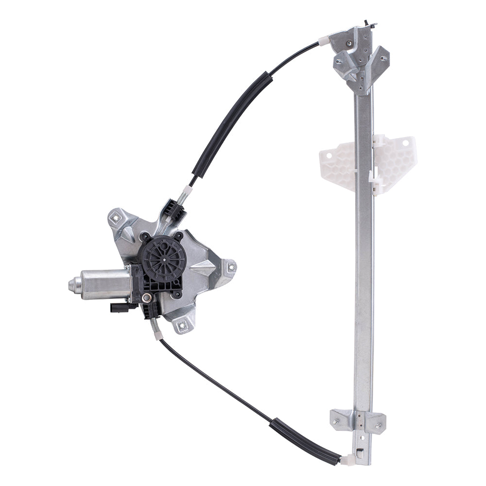 Brock Replacement Driver and Passenger Side Front Power Window Regulators w/ Motor Compatible with 10-13 Transit Connect
