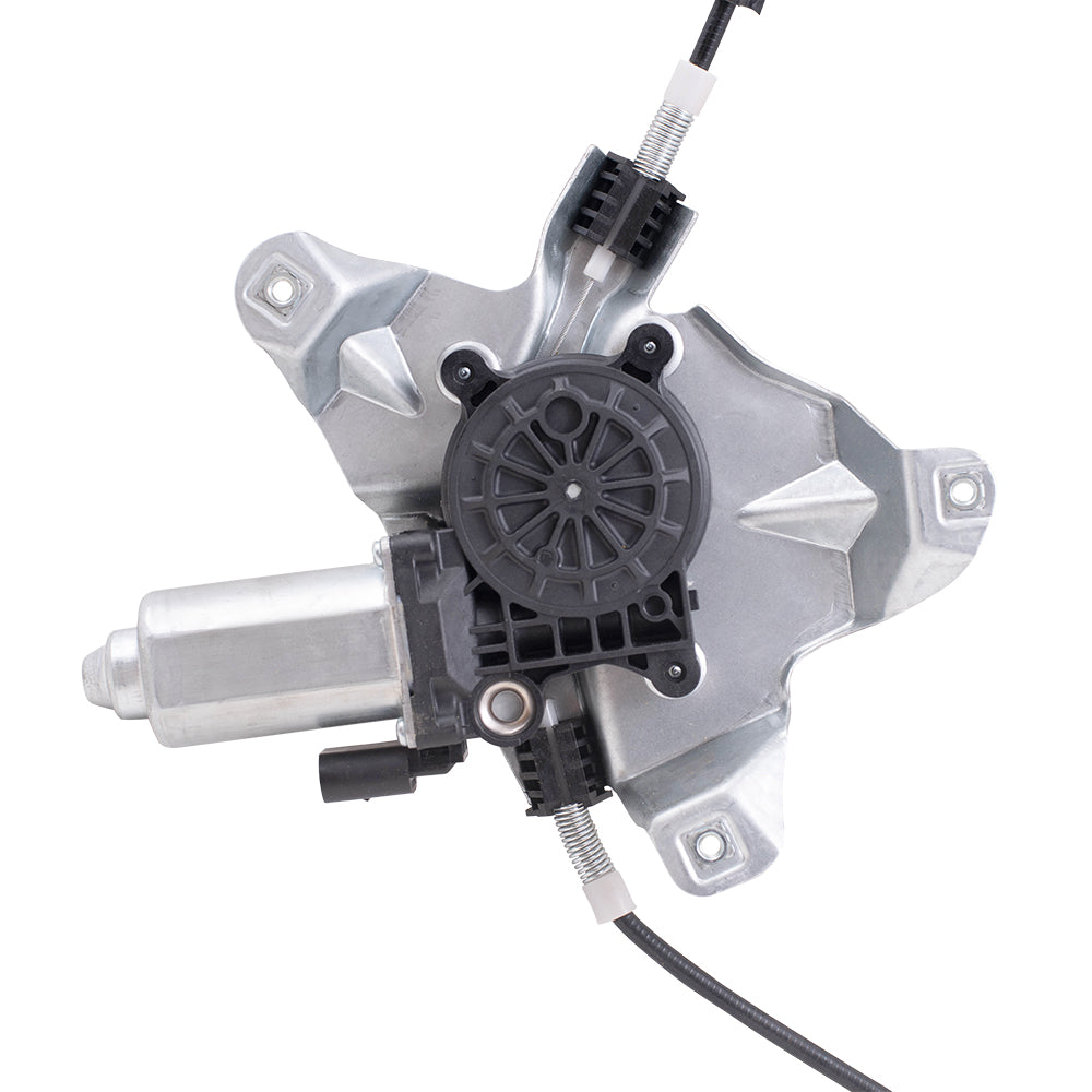 Brock Replacement Driver and Passenger Side Front Power Window Regulators w/ Motor Compatible with 10-13 Transit Connect