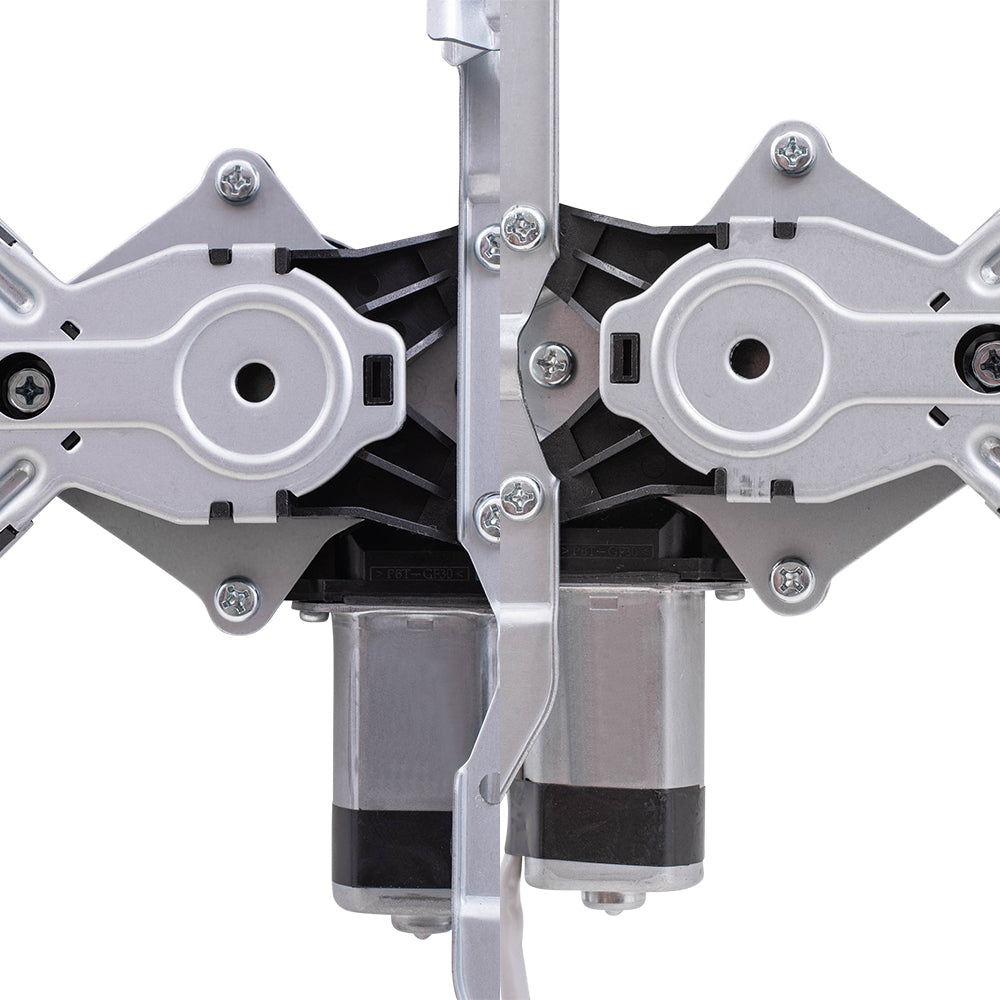 Brock Aftermarket Replacement Front and Rear Power Window Regulators with Motor 4 Piece Set Compatible with 2009-2010 Ford F-150