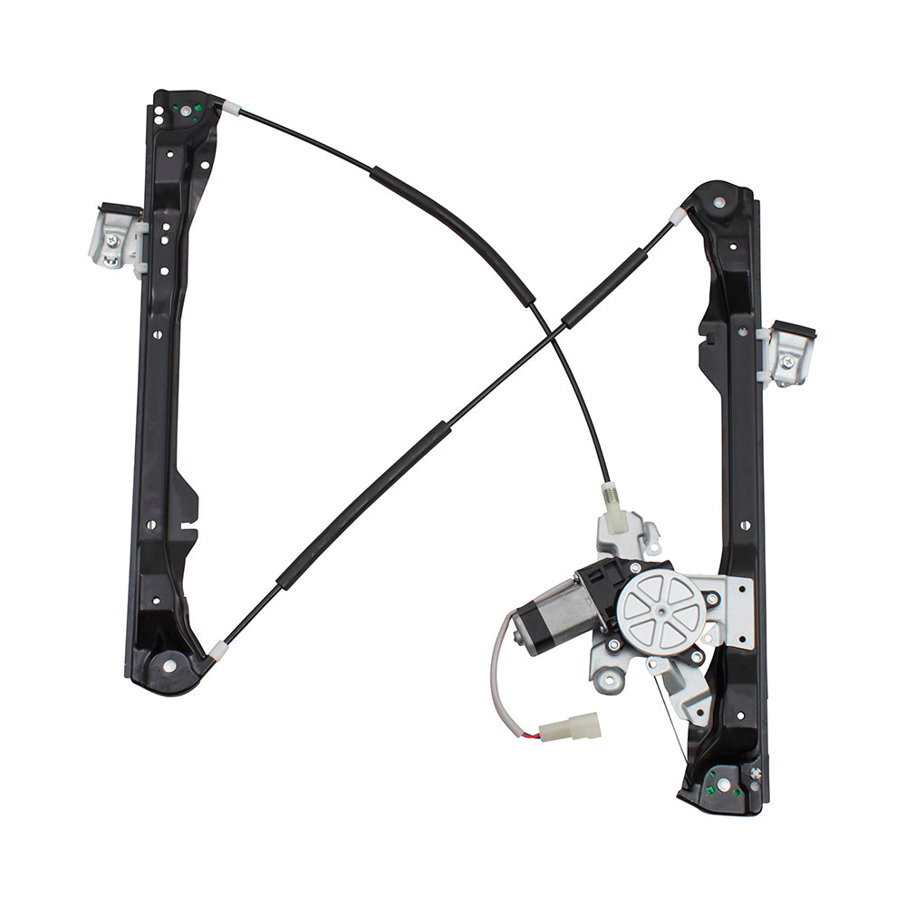 Brock Replacement Pair Set Front Power Window Lift Regulators & Motors Assemblies Compatible with 08-10 Focus Coupe 8S4Z6323201BA 8S4Z6323200BA