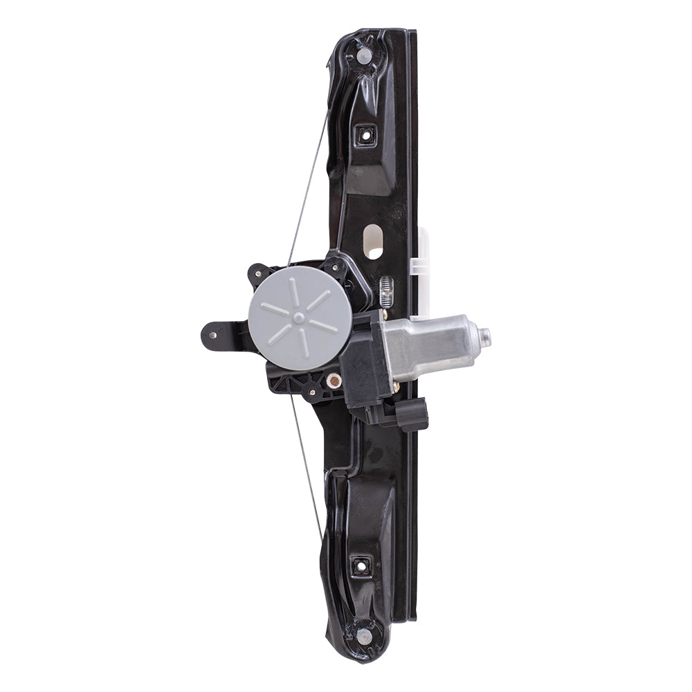 Brock Aftermarket Replacement Rear Driver Left Passenger Right Power Window Regulator Set with Motor-2 Pin Connector and One-Touch Open Compatible with 2012-2018 Ford Focus