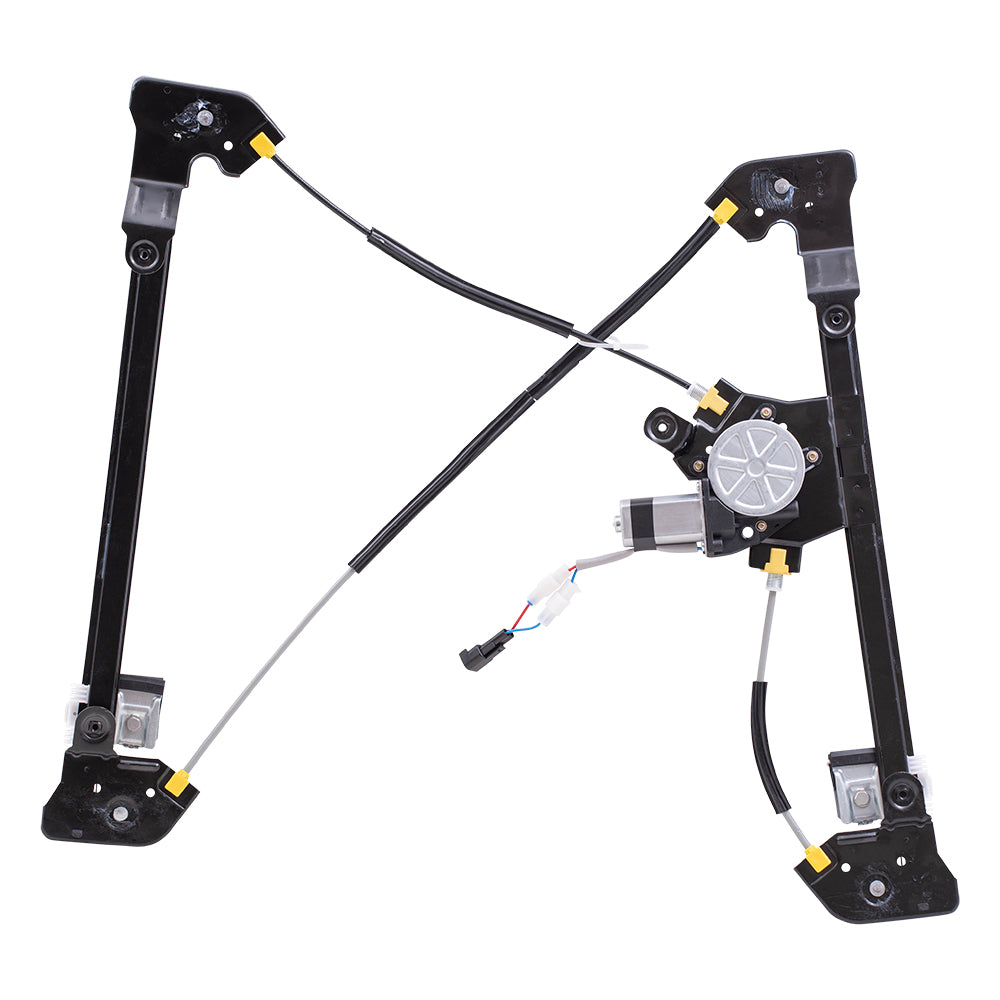 Brock Replacement Driver and Passenger Front Power Window Lift Regulators & Motor Assemblies Compatible with 04-08 F150 SuperCab Pickup