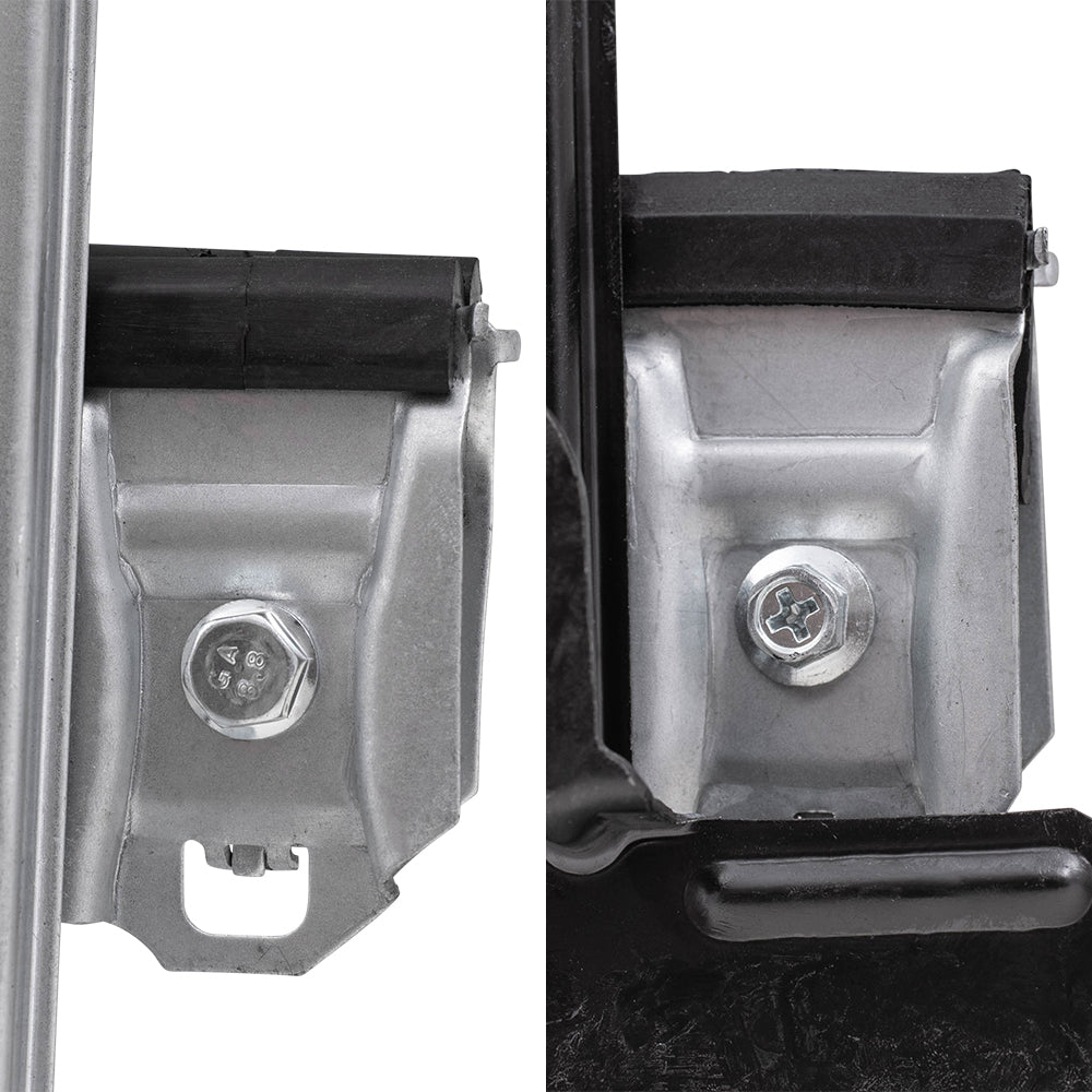 Brock Aftermarket Replacement Front and Rear Driver Left Power Window Regulators with Motor Compatible with 2004-2008 Ford F-150