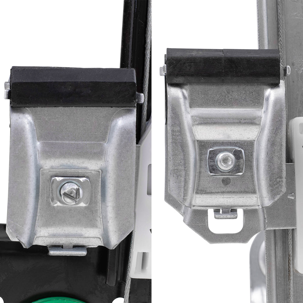 Brock Aftermarket Replacement Front and Rear Passenger Right Power Window Regulators with Motor Compatible with 2004-2008 Ford F-150