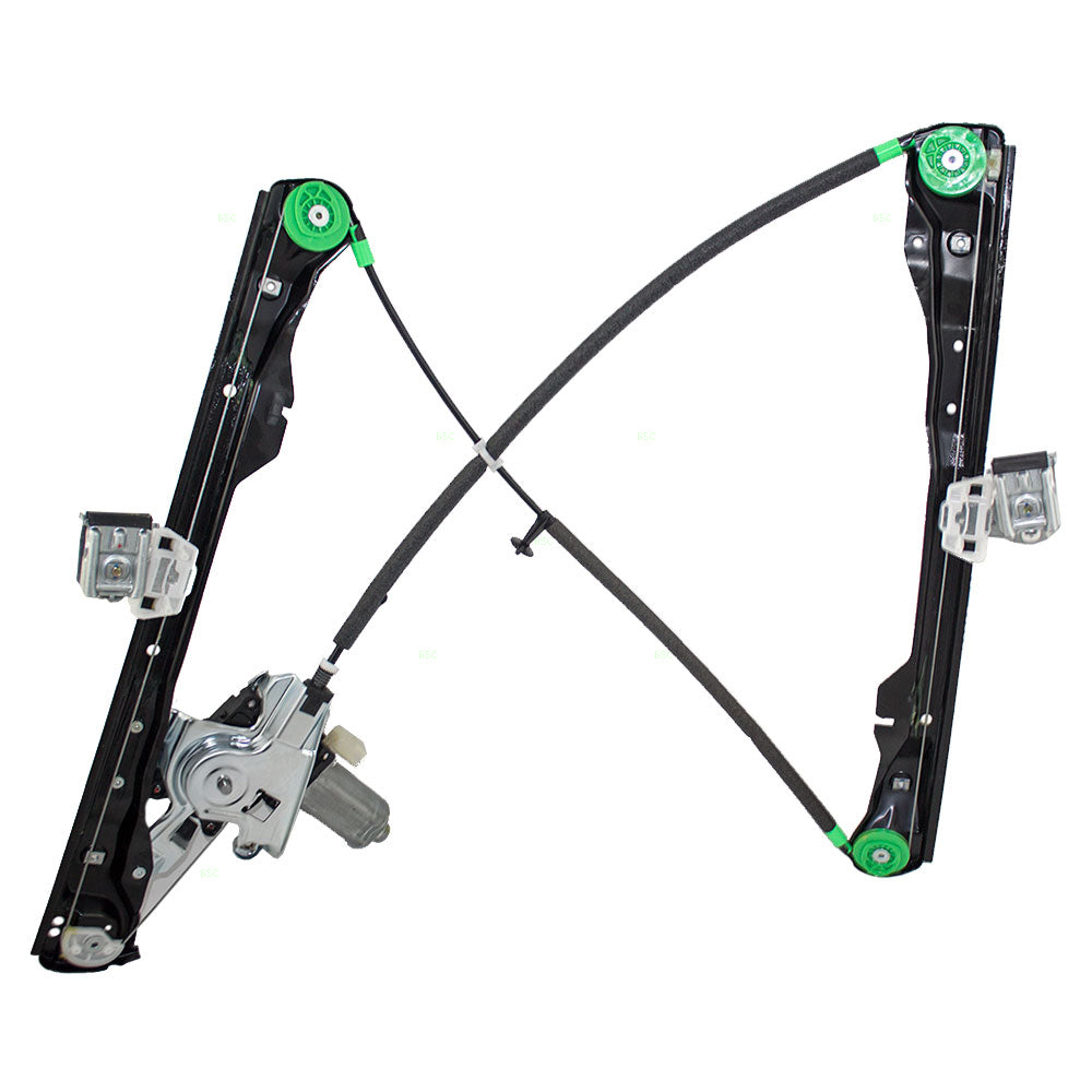 Brock Replacement Drivers Front Power Window Lift Regulator with Motor Assembly Compatible with 2000-2007 Focus 3 Door Hatchback 6S4Z6123201BB