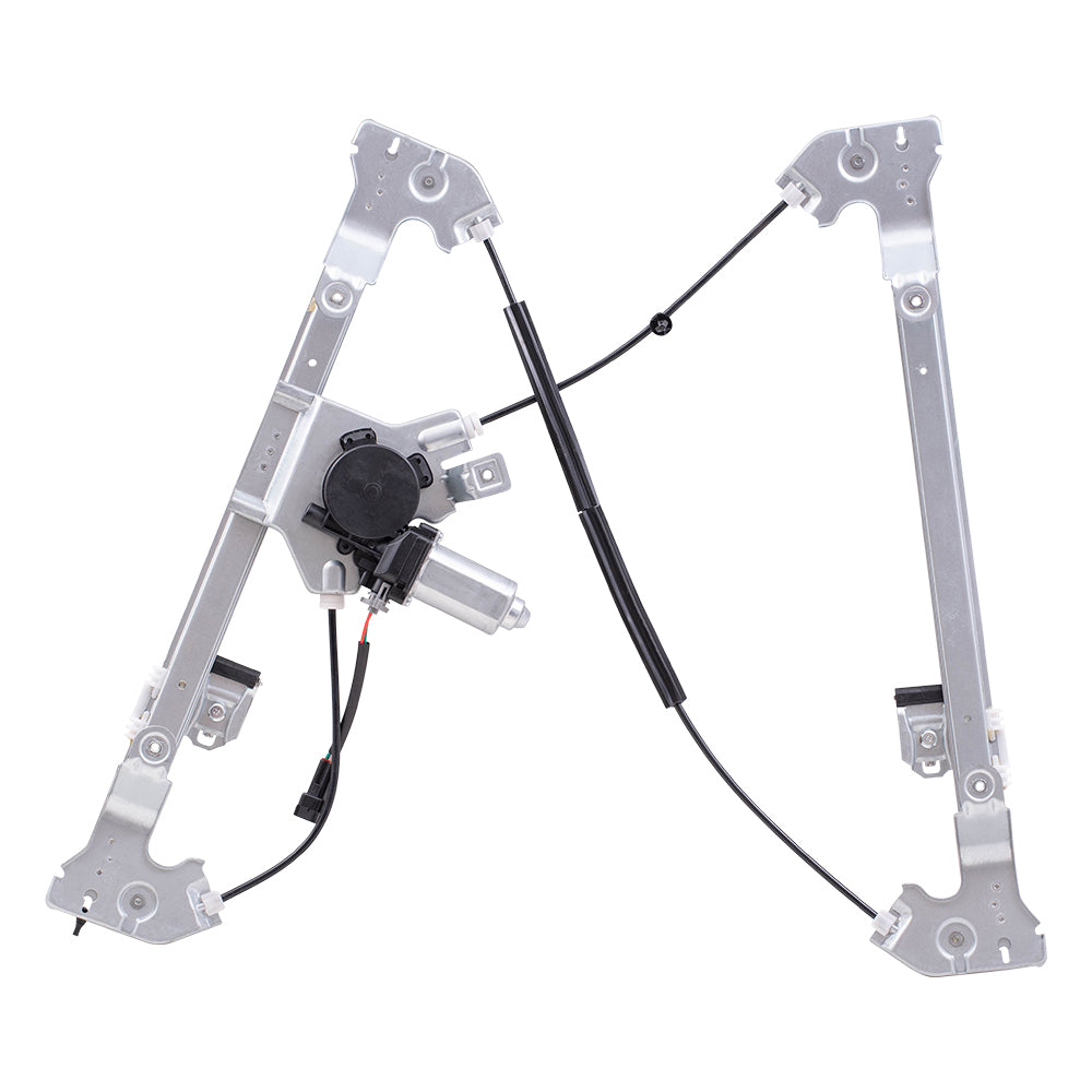 Brock Replacement Driver and Passenger Rear Power Window Lift Regulators with Motors Assemblies Compatible with 04-08 F150 Crew Cab Mark LT Pickup Truck 6L3Z1627001AA 6L3Z1627000AA