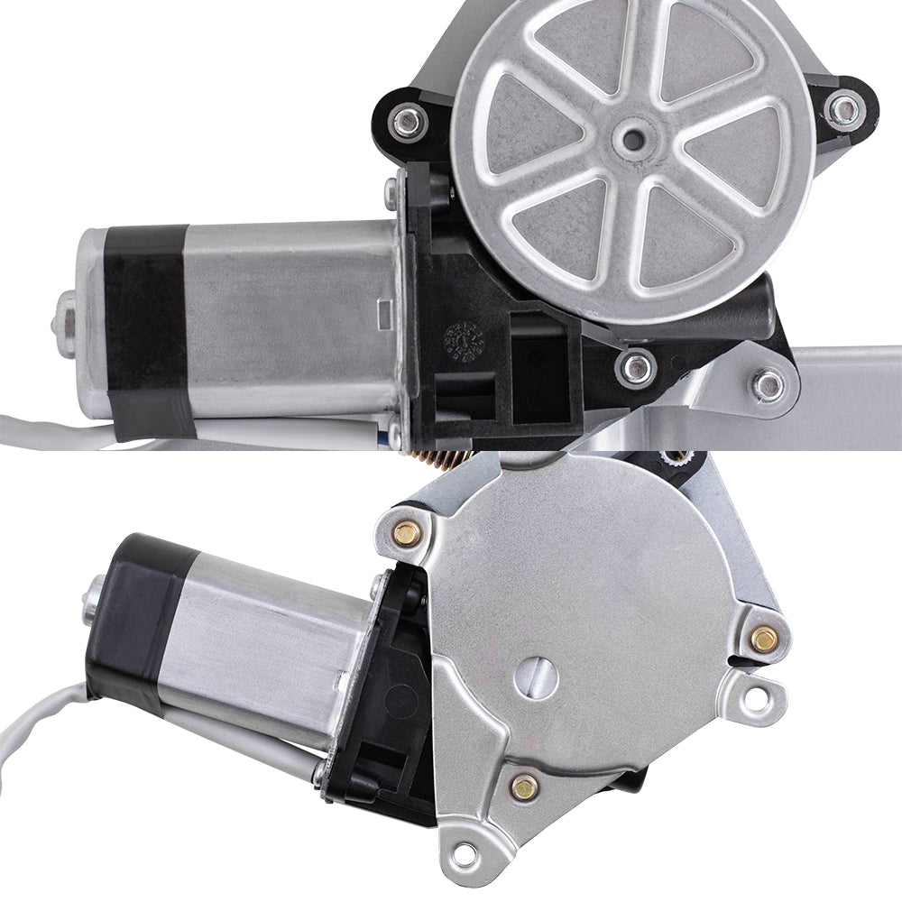 Brock Replacement Front and Rear Power Window Regulators with Motor 4 Piece Set Compatible with 2009-2010 F-150 & 2009-2010 Lobo