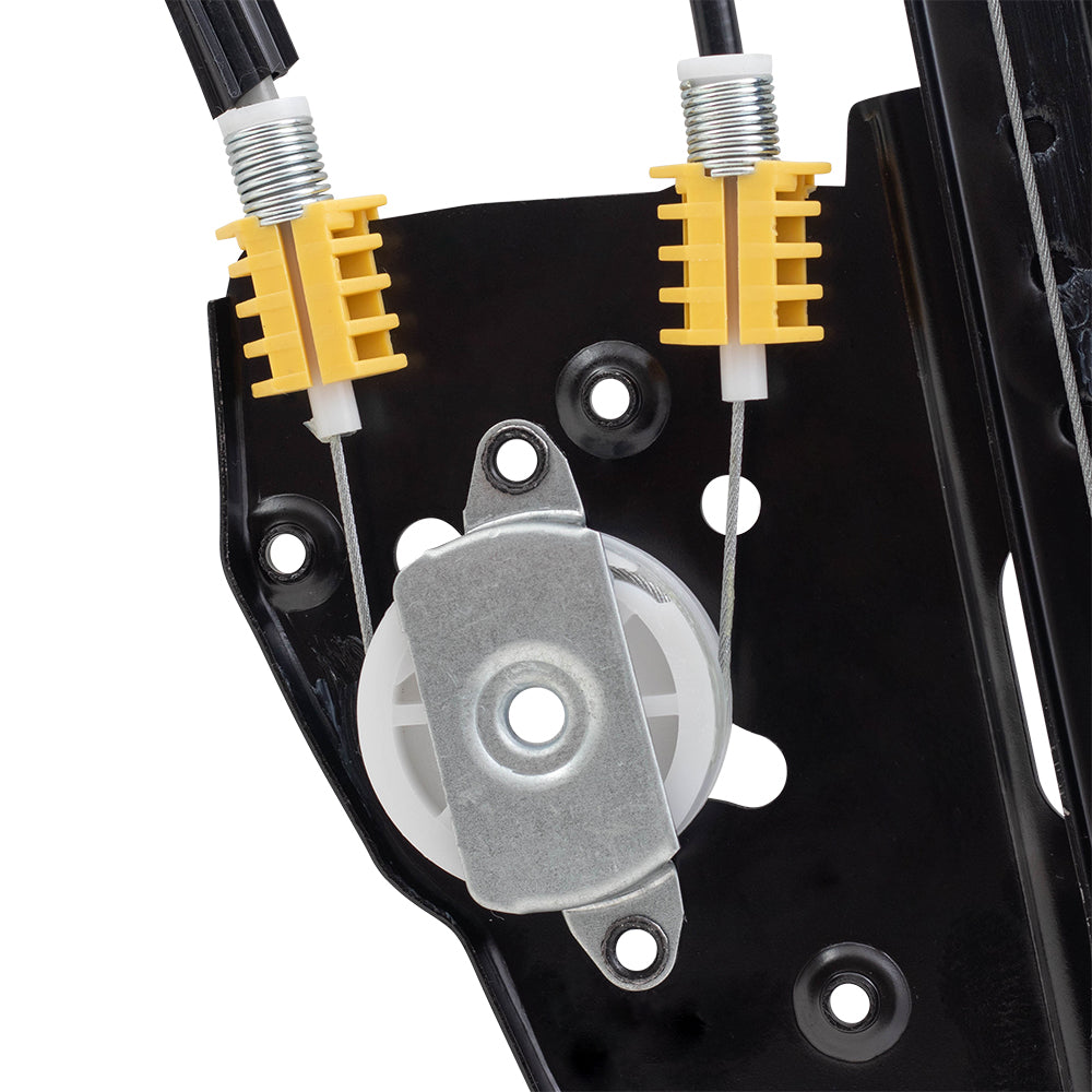 Brock Replacement Driver and Passenger Front Power Window Regulators Upgrade Style Compatible with 2003-2006 LS 6W4Z5423201AA 6W4Z5423200AA