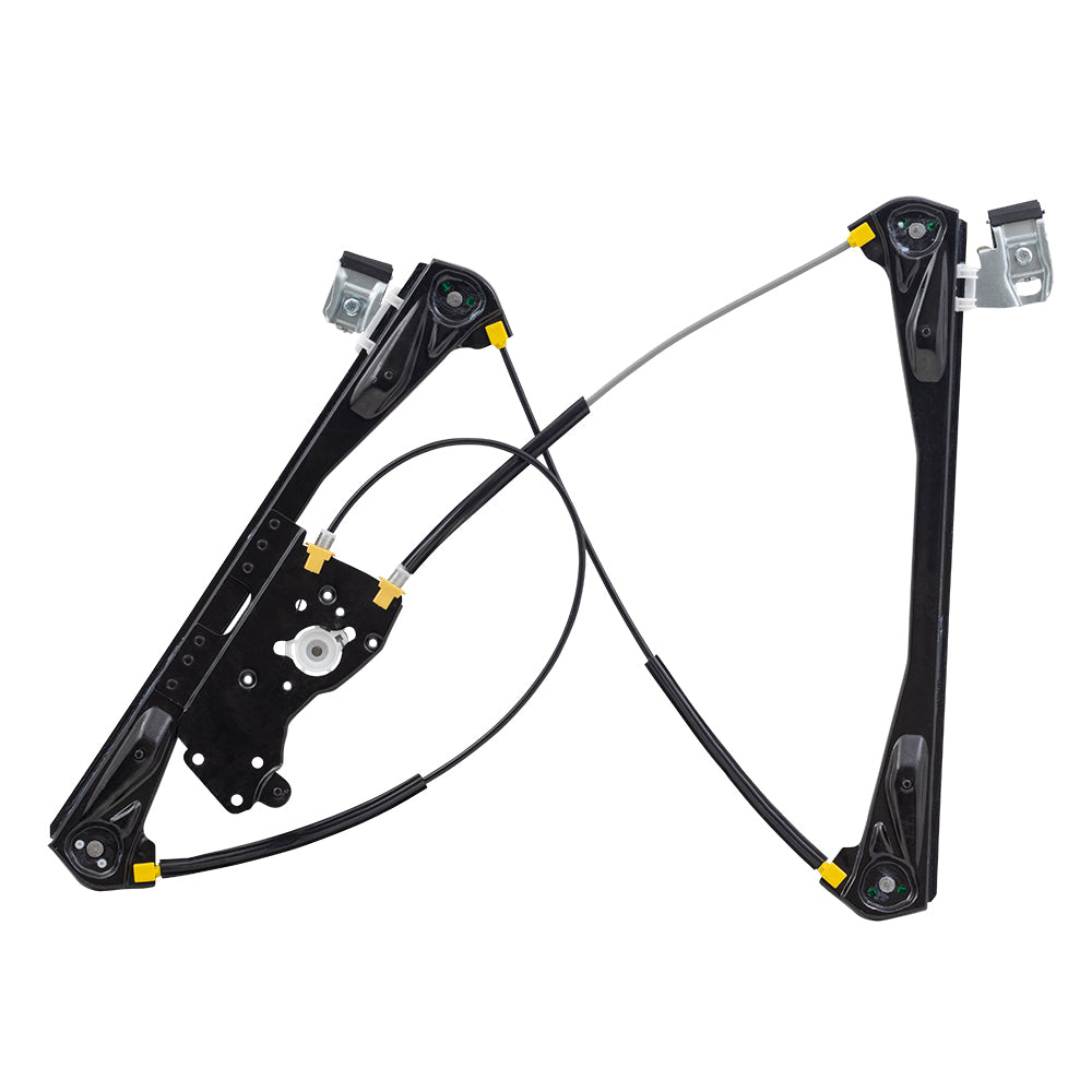 Brock Replacement Driver and Passenger Front Power Window Regulators Upgrade Style Compatible with 2003-2006 LS 6W4Z5423201AA 6W4Z5423200AA