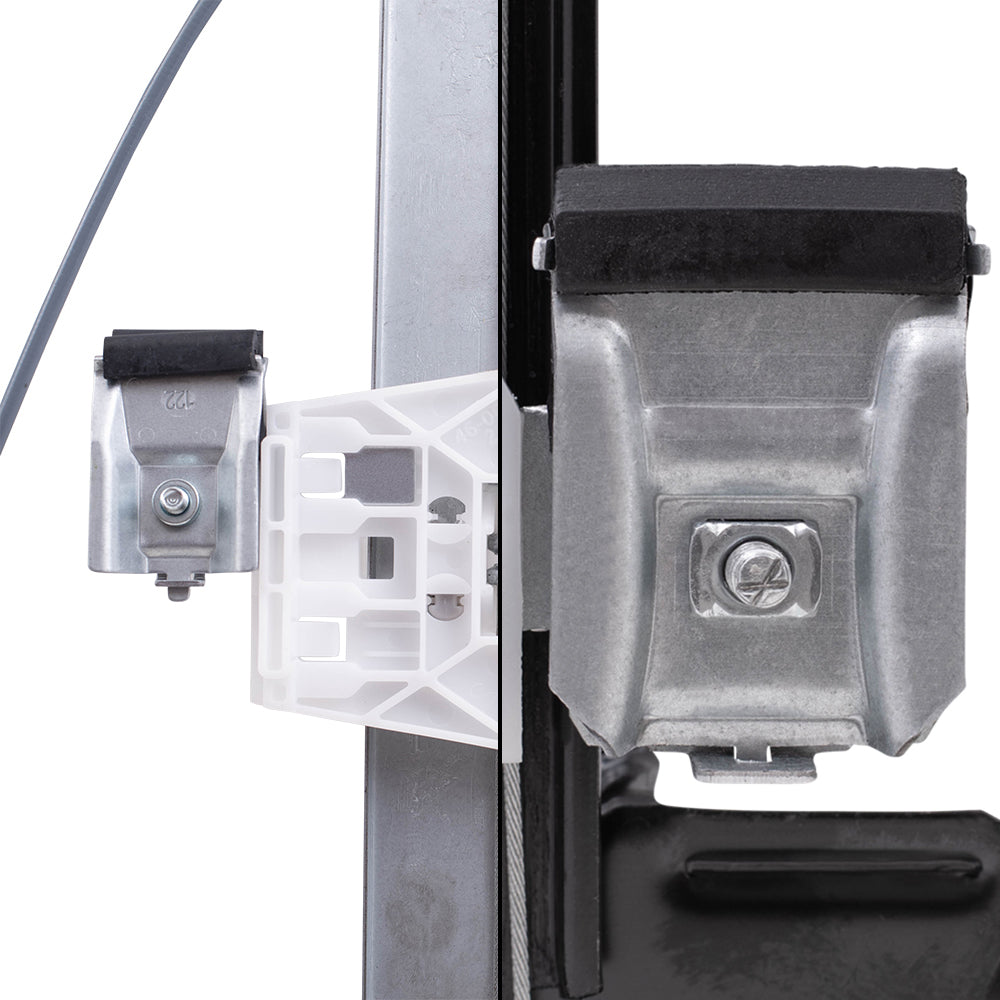 Brock Replacement Front and Rear Passenger Side Power Window Regulators Without Motor Compatible with 2004-2008 F-150/ 2004 & 2007-2008 Lobo