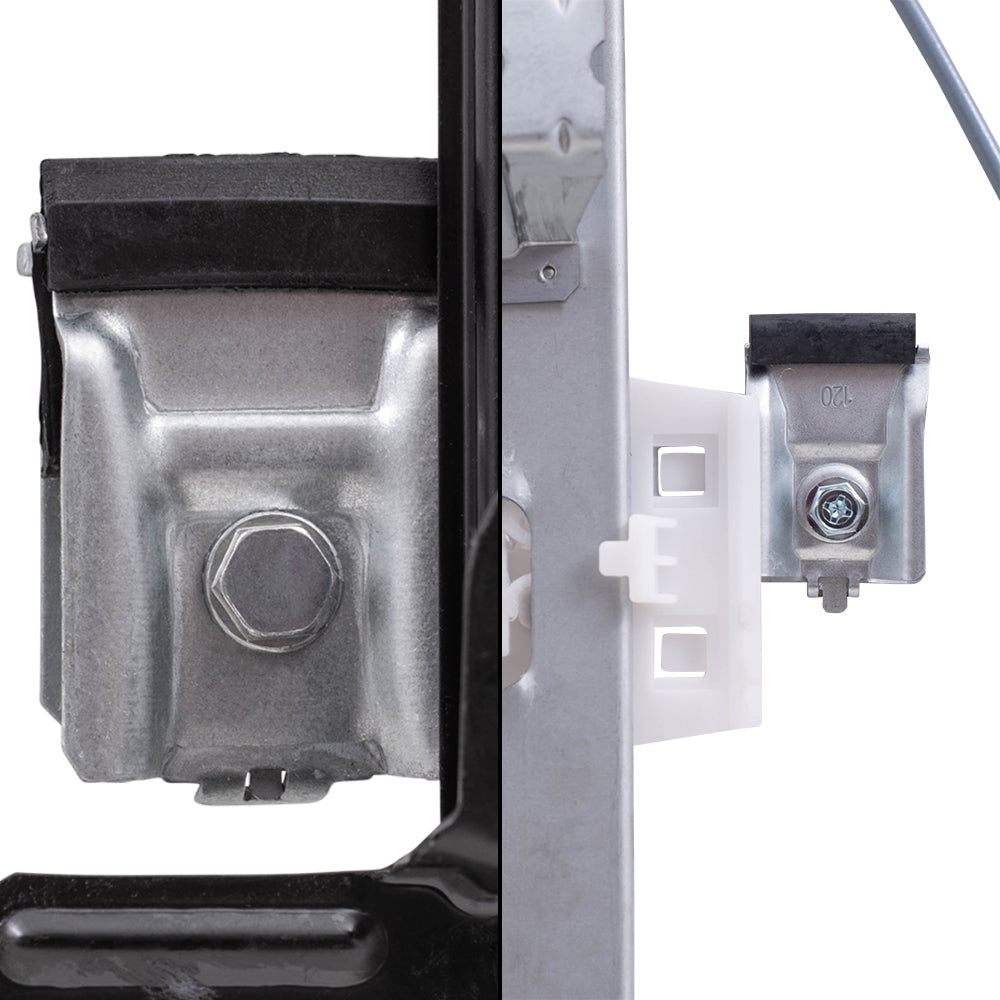 Brock Replacement Front and Rear Passenger Side Power Window Regulators Without Motor Compatible with 2004-2008 F-150/ 2004 & 2007-2008 Lobo