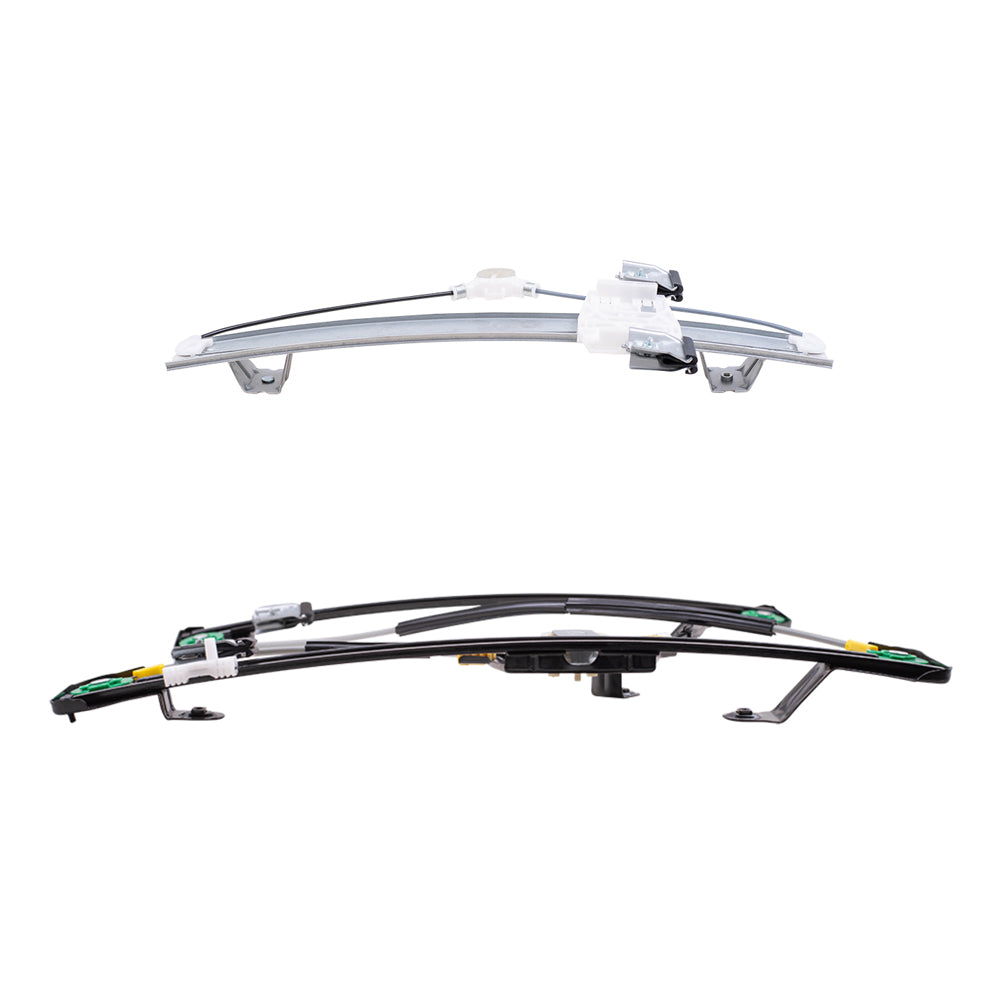 Brock Replacement Front and Rear Passenger Side Power Window Regulators Without Motor Compatible with 2004-2008 F-150/ 2004 & 2007-2008 Lobo