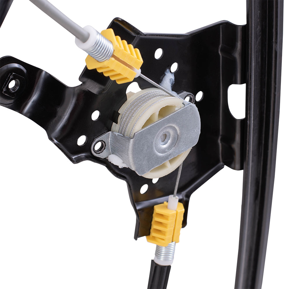 Brock Replacement Driver and Passenger Front Power Window Lift Regulators Compatible with 2004-2008 F150 Regular/Crew Cab Pickup Truck 4L3Z1523201CA 4L3Z1523200CA