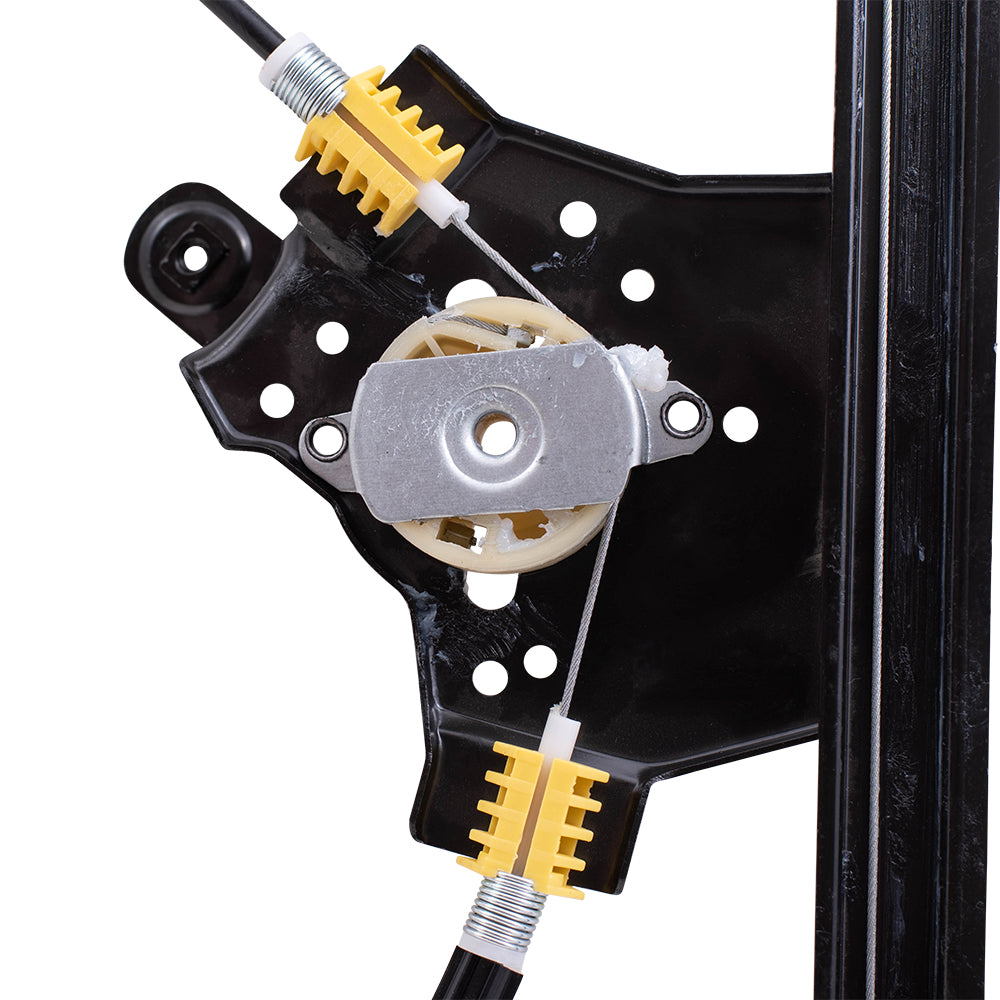 Brock Replacement Driver and Passenger Rear Power Window Regulators Compatible with 2004-2008 F150 Crew Cab Pickup Truck FO1550129 FO1551129