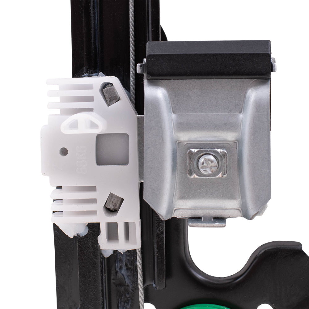 Brock Replacement Driver and Passenger Rear Power Window Regulators Compatible with 2004-2008 F150 Crew Cab Pickup Truck FO1550129 FO1551129