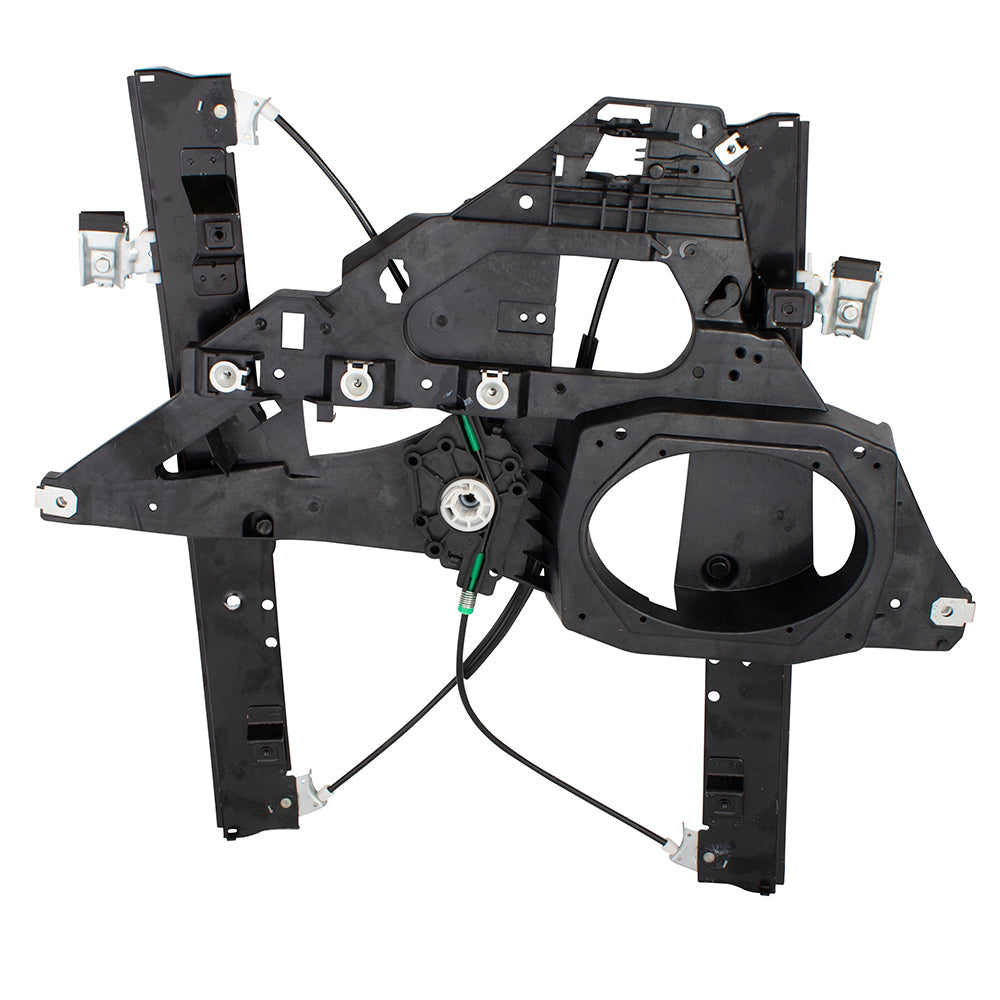Brock Aftermarket Replacement Front Driver Left Passenger Right Power Window Regulator Without Motor Set Compatible With 2007-2017 Ford Expedition