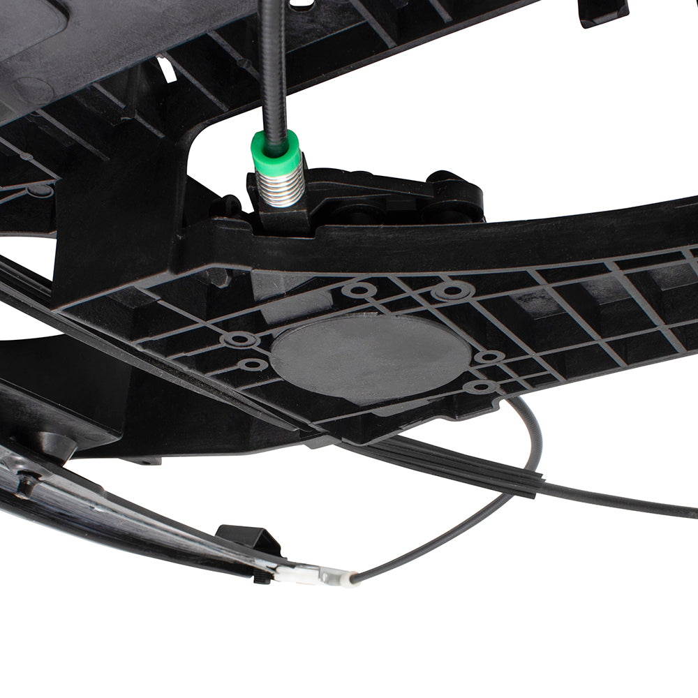 Brock Aftermarket Replacement Front Driver Left Passenger Right Power Window Regulator Without Motor Set Compatible With 2007-2017 Ford Expedition