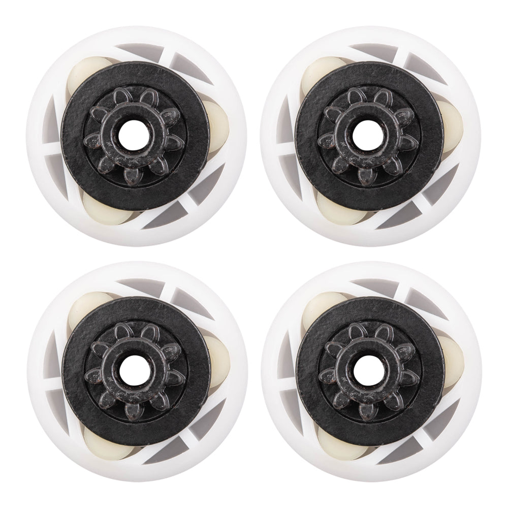 Brock Replacement 4 Pc Power Window Lift Regulator Motor Gears 9 Tooth w/ Rollers Compatible with 1990-2011 Crown Victoria Country Squire Town Car Grand Marquis Colony Park
