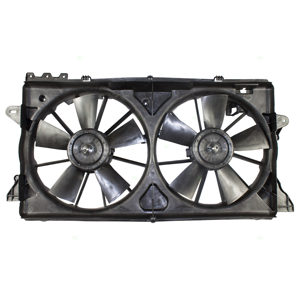 Brock Replacement Dual Cooling Fan Motor Shroud Assembly Compatible with F-150 Pickup Truck Expedition Navigator AL3Z 8C607 B