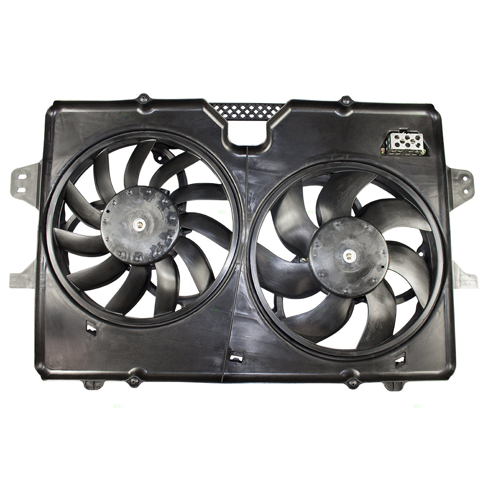 Brock Replacement Dual Cooling Fan Motor Assembly Compatible with 2009-2012 Escape 2009-2011 Mariner 4 cyl 8L8Z8C607A