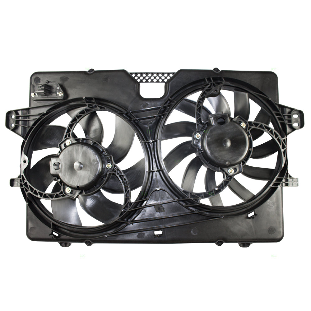 Brock Replacement Dual Cooling Fan Motor Assembly Compatible with 2009-2012 Escape 2009-2011 Mariner 4 cyl 8L8Z8C607A