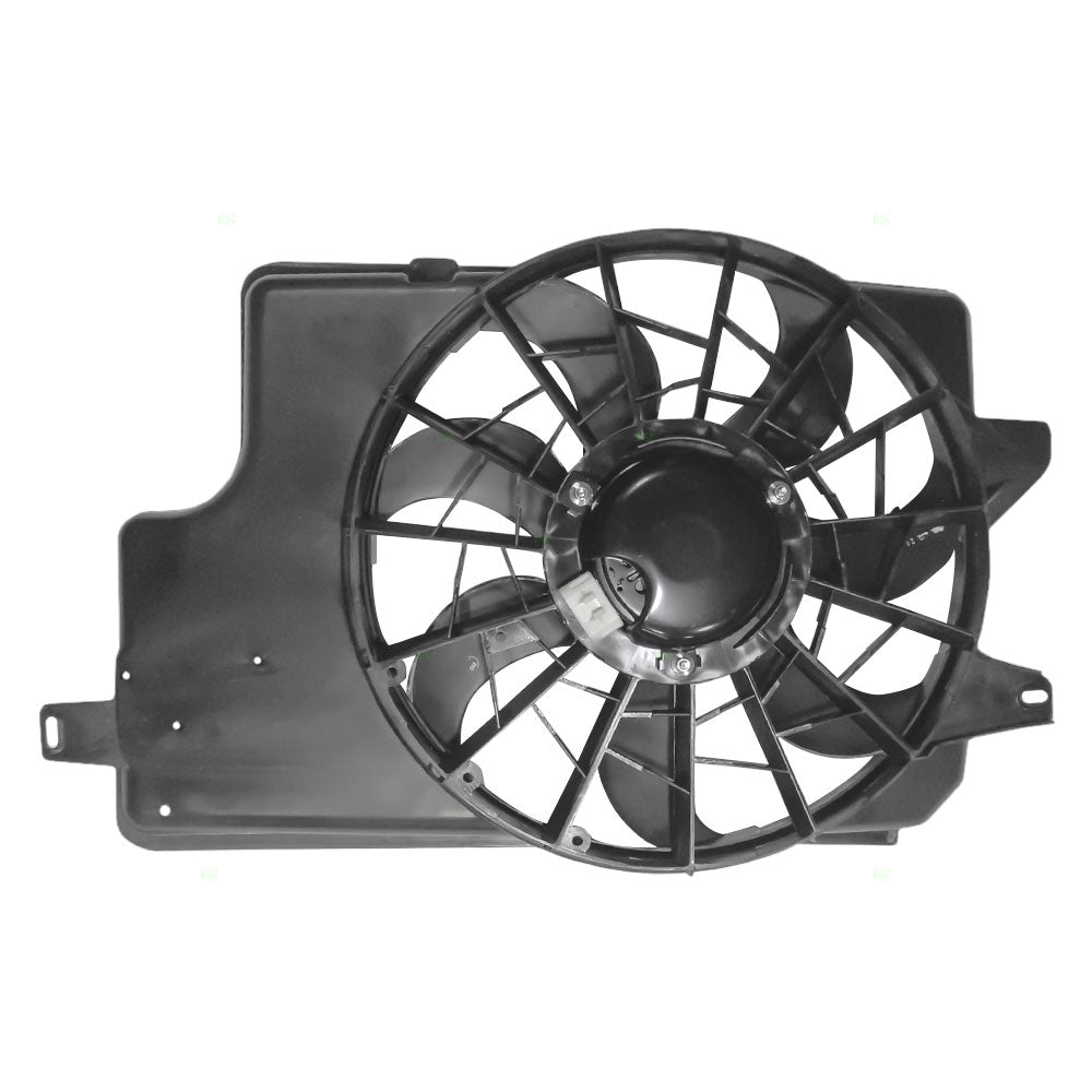 Brock Replacement Radiator Cooling Fan Assembly Compatible with 1994-1996 Mustang Base 3.8L F5ZZ8C607B