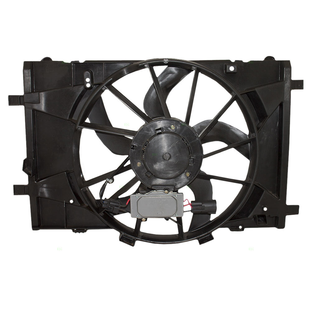 Brock Replacement Radiator Cooling Fan Motor Assembly Compatible with 2010-2012 Fusion BE5Z8C607A