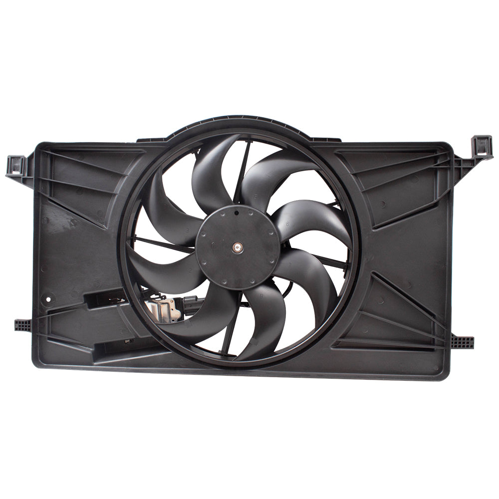 Brock Replacement Radiator Cooling Fan Assembly w/Control Module For 12-18 Focus 2.0L & 12-18 Focus Electric replaces CV6Z8C607R BV6Z8C607K