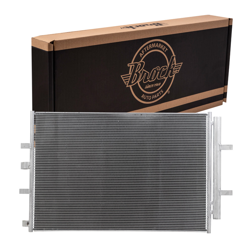 Brock Replacement A/C Condenser Assembly Compatible with 2015-2019 Transit 150 250 350 350 HD Van fits CK4Z19712B CK4Z 19712 B