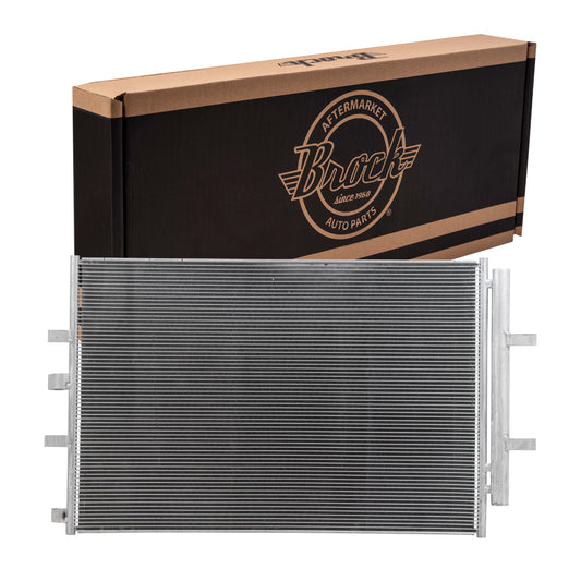 Brock Replacement A/C Condenser Assembly Compatible with 2015-2019 Transit 150 250 350 350 HD Van fits CK4Z19712B CK4Z 19712 B