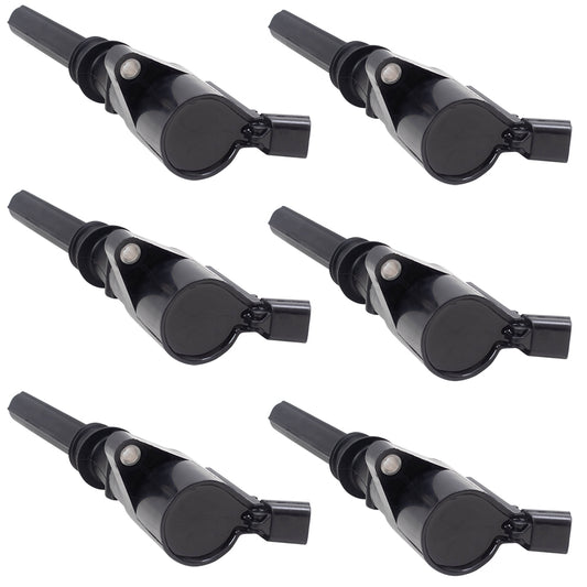 Brock Replacement Set of 6 Ignition Spark Plug Coil Compatible with 2000-2003 Ford F-150