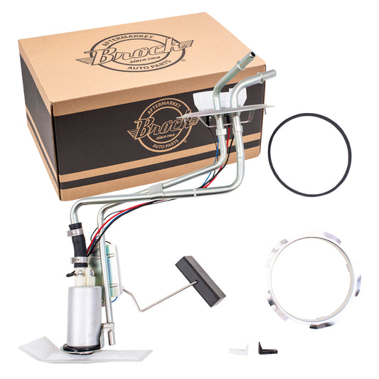 Brock Aftermarket Replacement Gasoline Fuel Pump Hanger Assembly Compatible With 1987-1989 Ford Pickup With 19 Gallon Front/Midship Fuel Tank